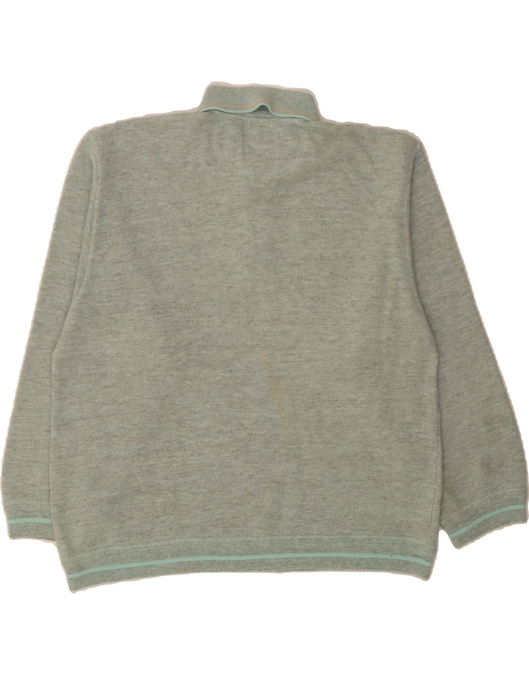 NORTH POLE Mens Polo Neck Jumper Sweater Medium Grey Vintage North Pole and Second-Hand North Pole from Messina Hembry 