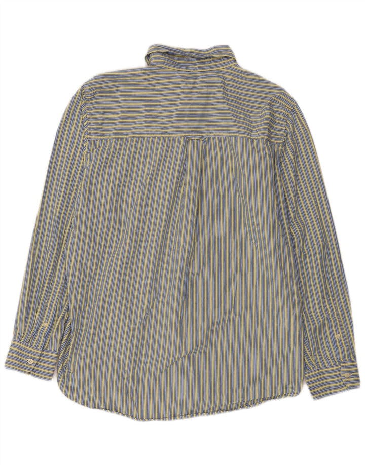 Camicia Uomo Chaps Large in cotone a righe blu