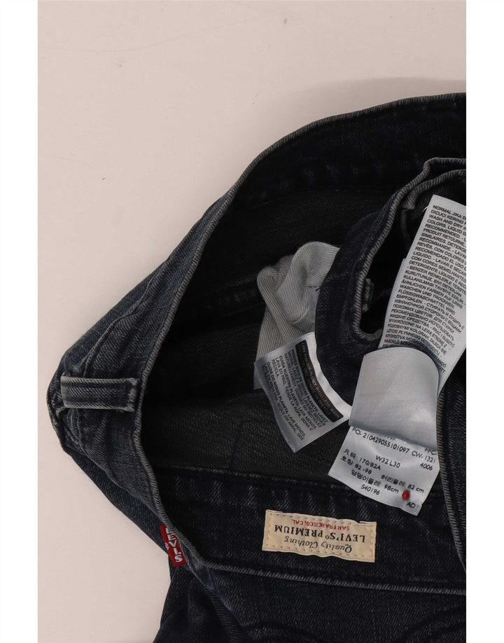 Jeans slim da uomo Levi's W32 L30 cotone blu