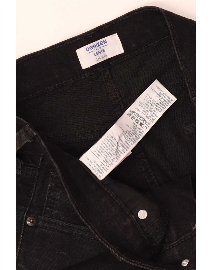 Jeans Levi's Denizen Slim da uomo W33 L32 cotone nero