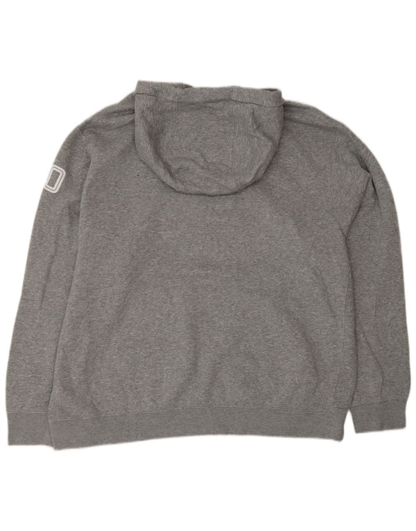 Felpa con cappuccio grafica NIKE Tigers da uomo XL in cotone grigio
