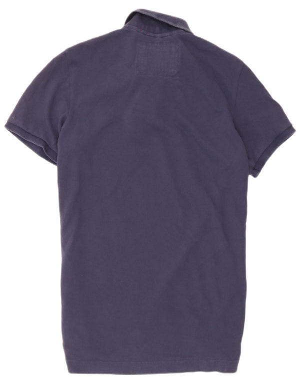 Polo da donna Superdry UK 20 2XL cotone blu navy