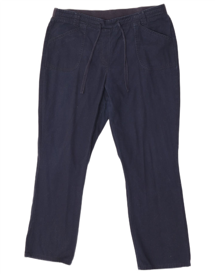 Pantaloni dritti da donna Traders UK 16 Large W36 L29 Blu Navy