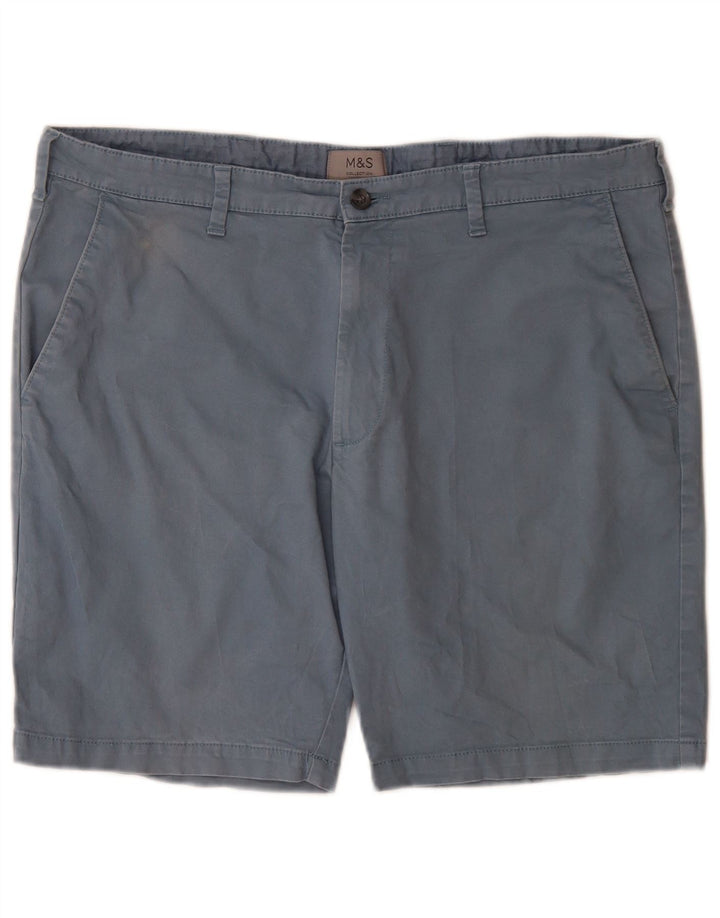 Pantaloncini chino da uomo Marks & Spencer W38 XL Blu