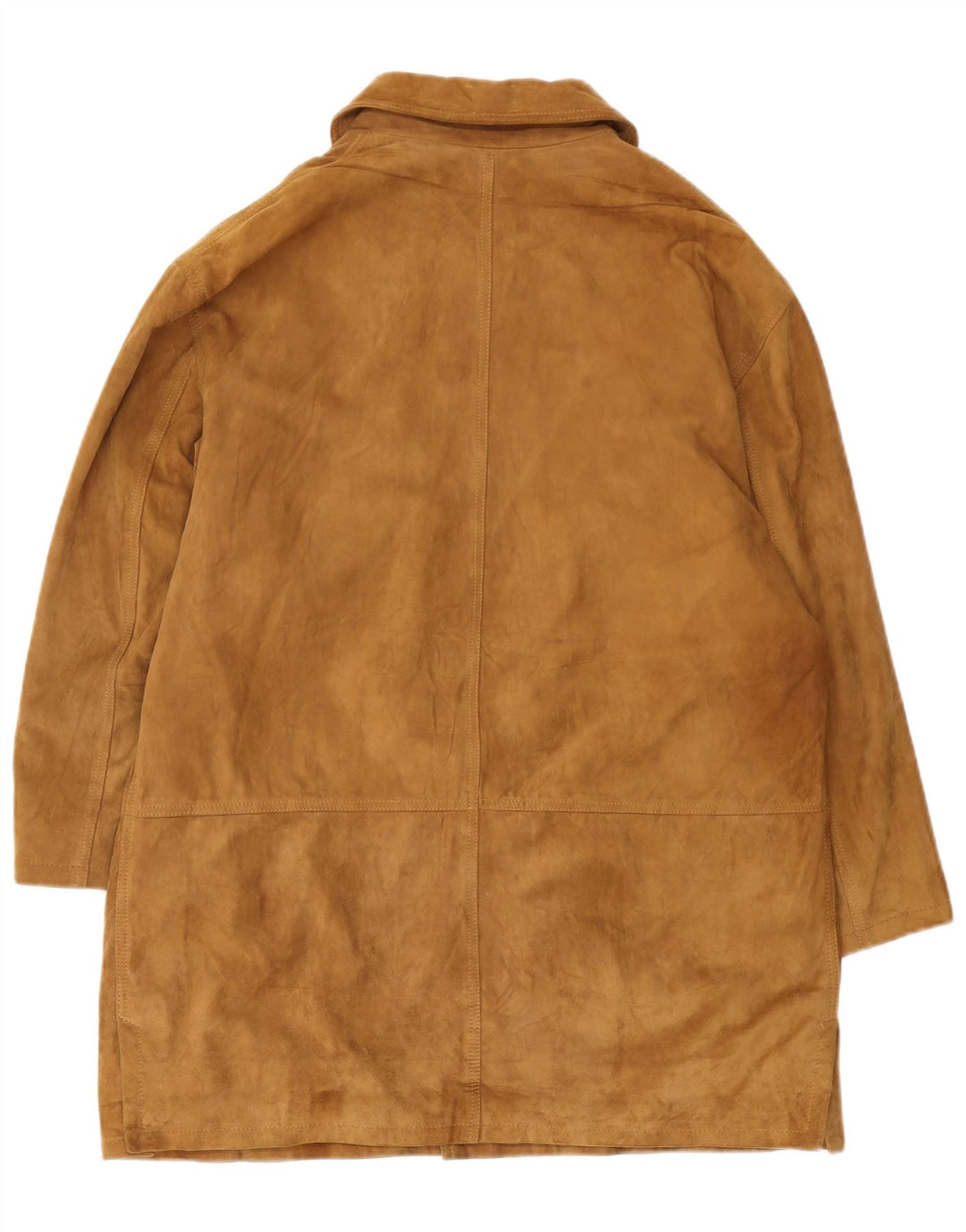 Soprabito vintage da uomo in pelle scamosciata IT 54 2XL in pelle marrone