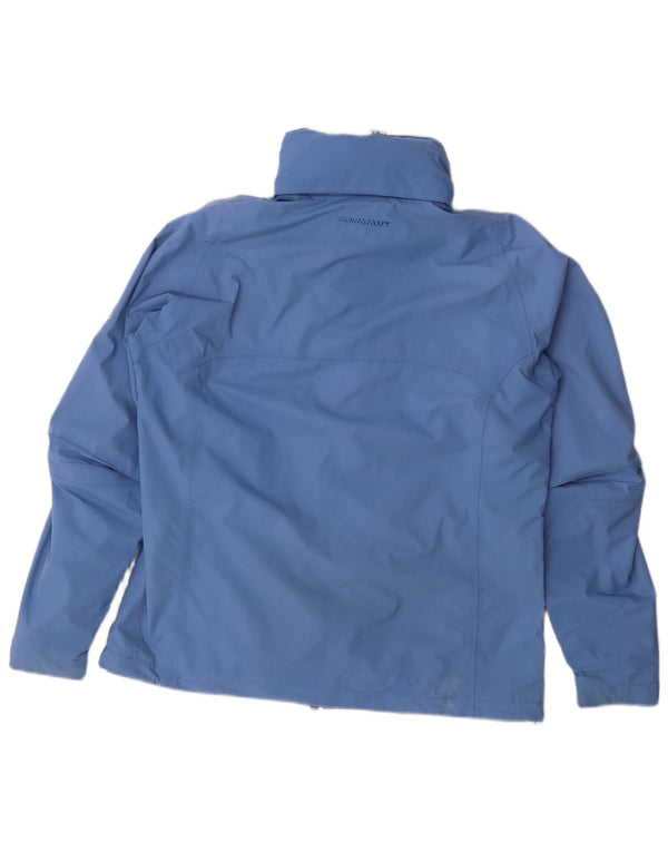 Giacca antipioggia con cappuccio da donna Mammut UK 16 grande blu
