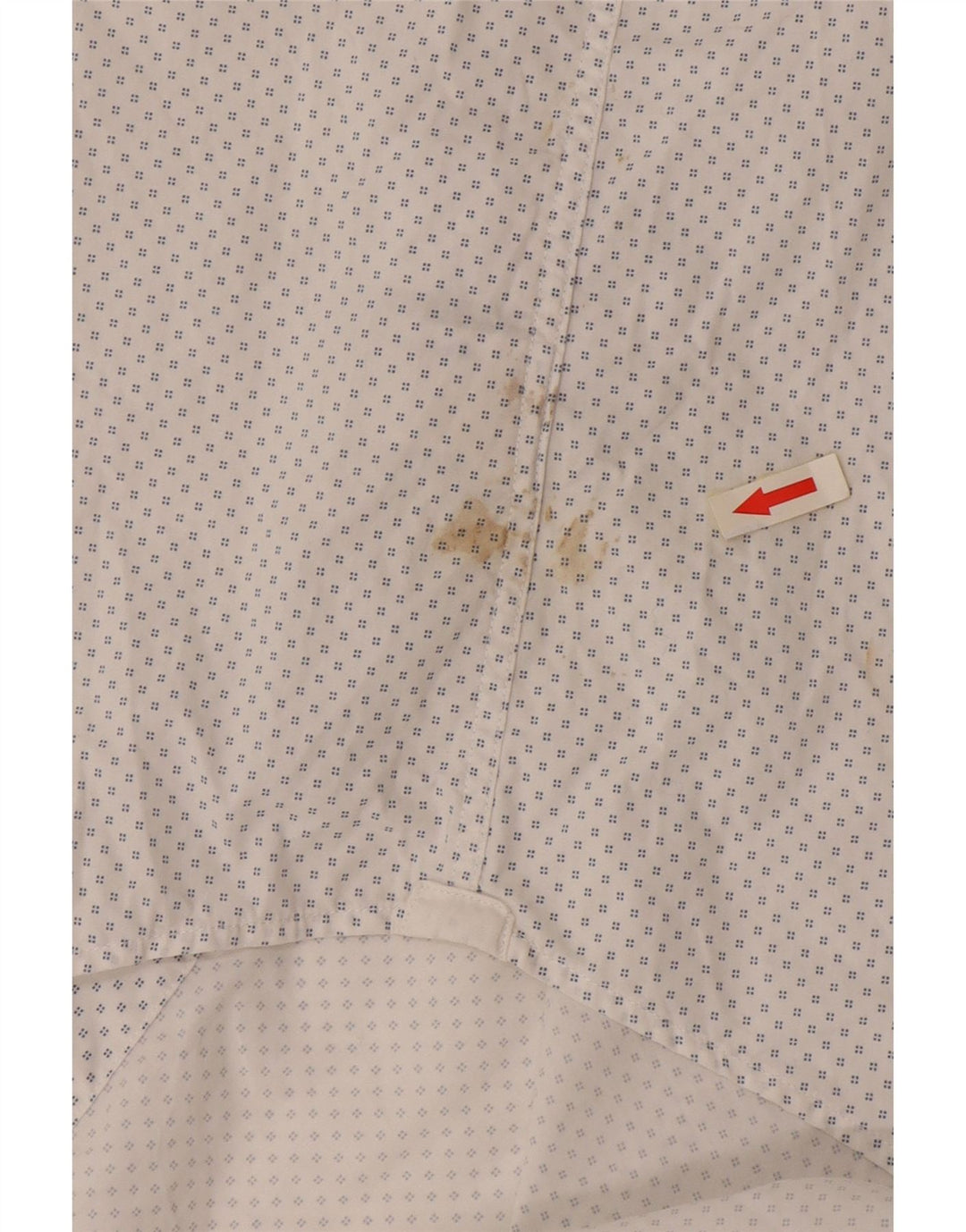 Camicia da uomo Regular Fit Tommy Hilfiger XL cotone maculato bianco