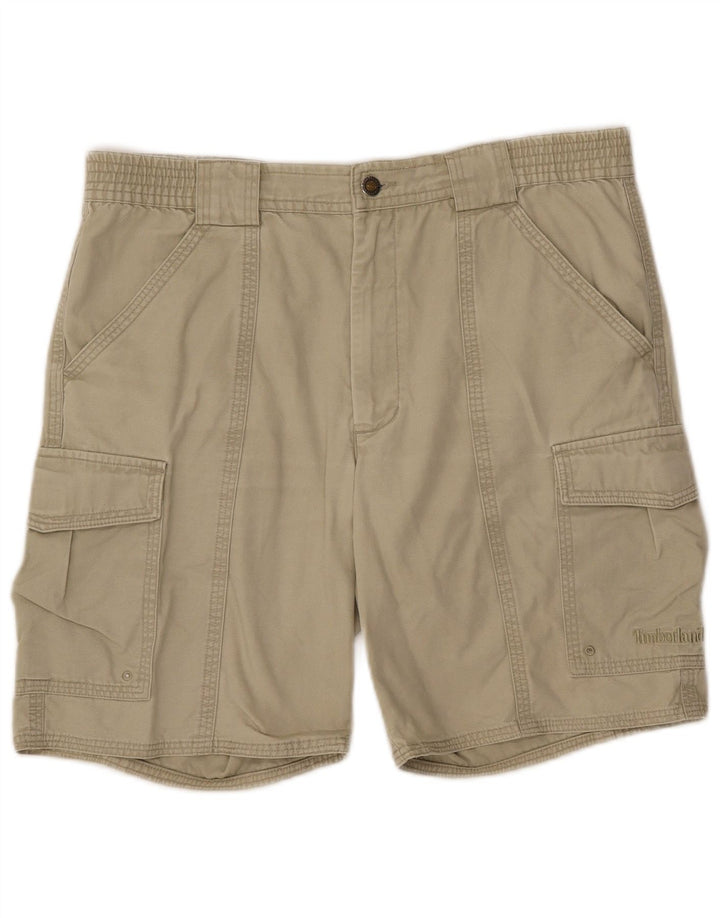 Pantaloncini cargo da uomo Timberland W32 cotone beige medio