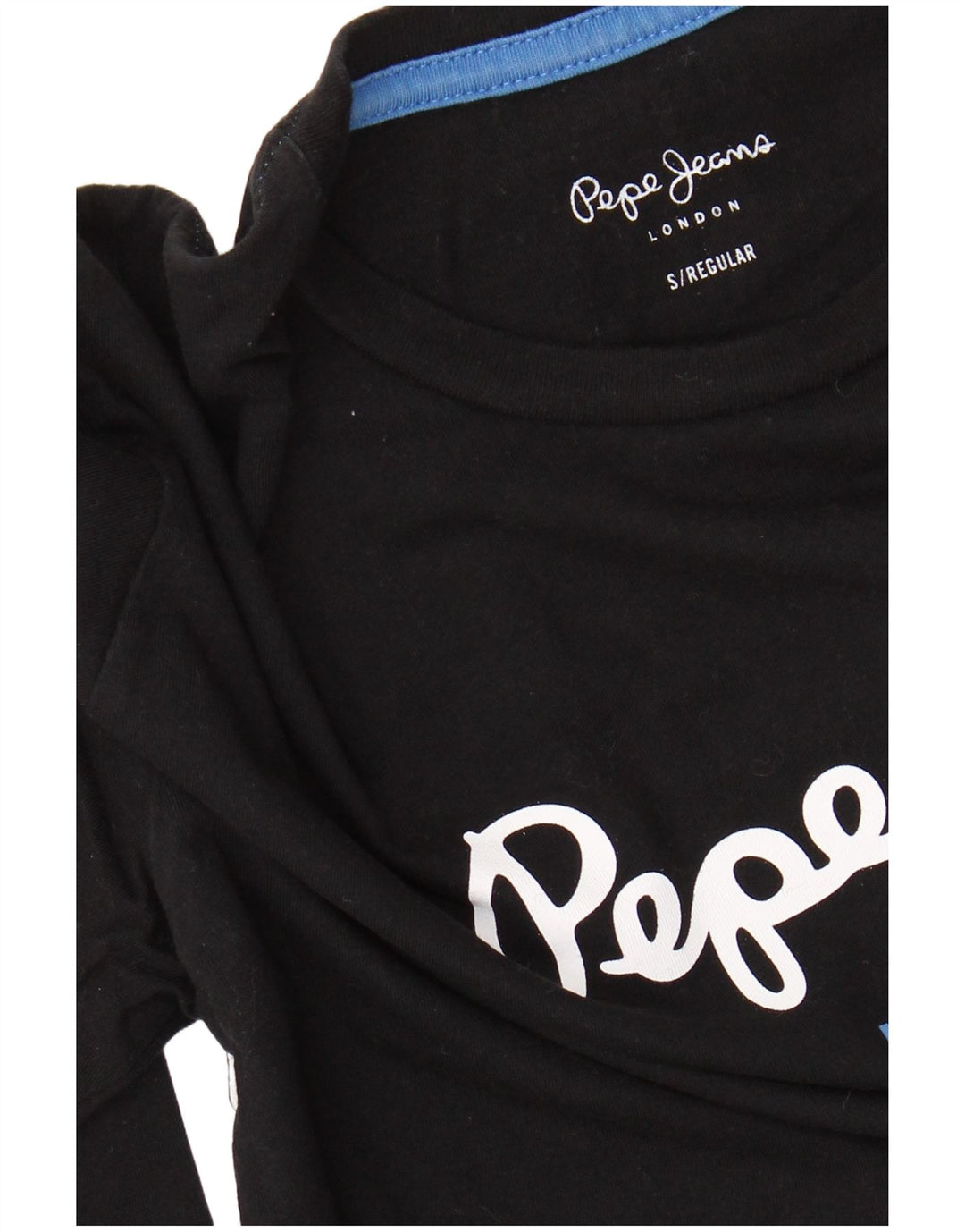 PEPE JEANS Top grafico da uomo a maniche lunghe piccolo nero