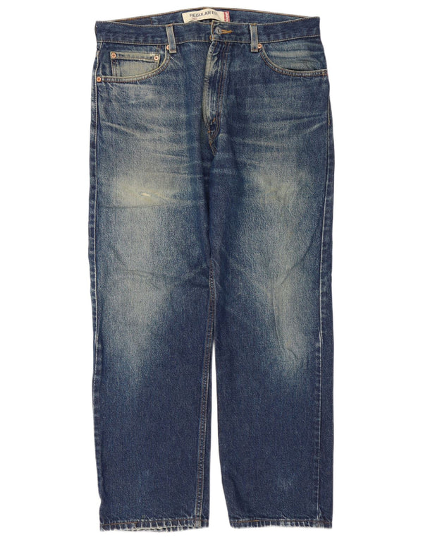 Jeans dritti da uomo Levi's 505 vestibilità regolare W36 L30 cotone blu