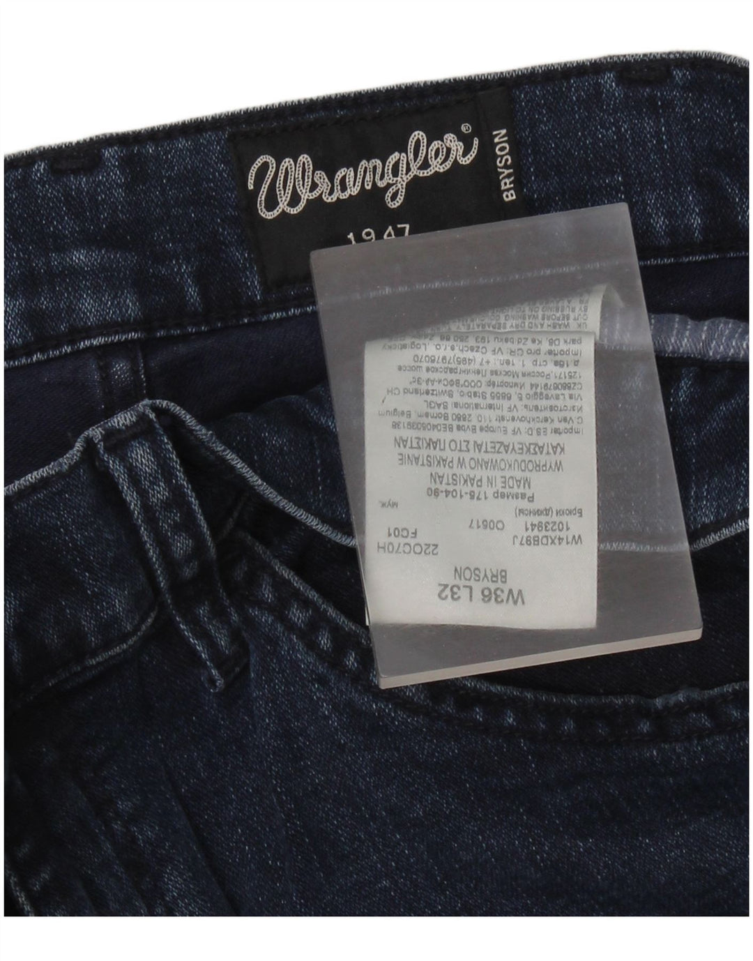 Jeans skinny Wrangler Bryson da uomo W36 L30 cotone blu