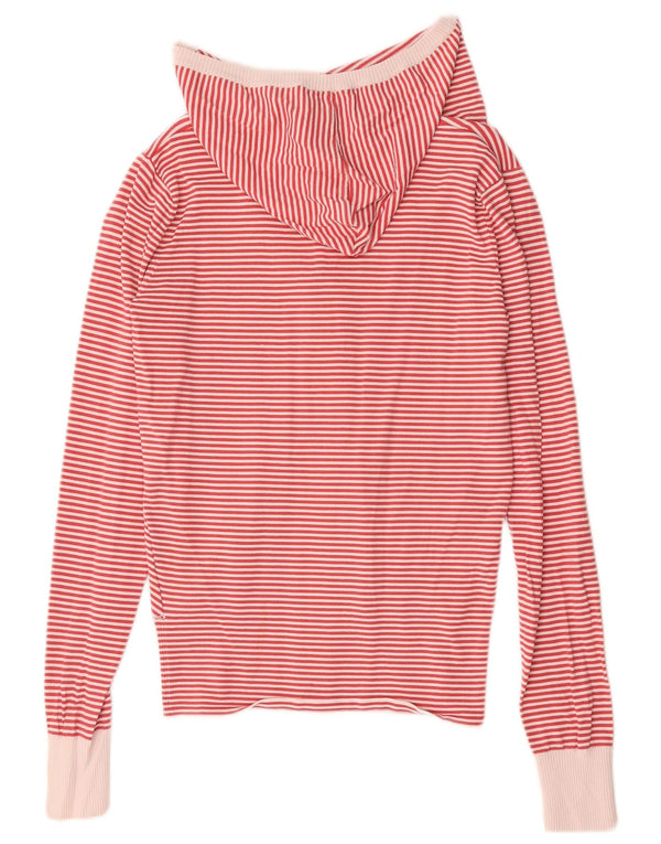 Maglione cardigan con cappuccio da donna Gaudi UK 14 Grande nylon a righe rosse