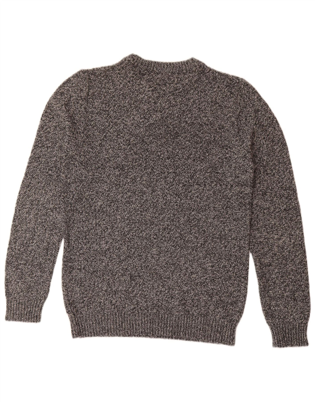 Maglione maglione girocollo da uomo Jack & Jones in cotone screziato grigio medio