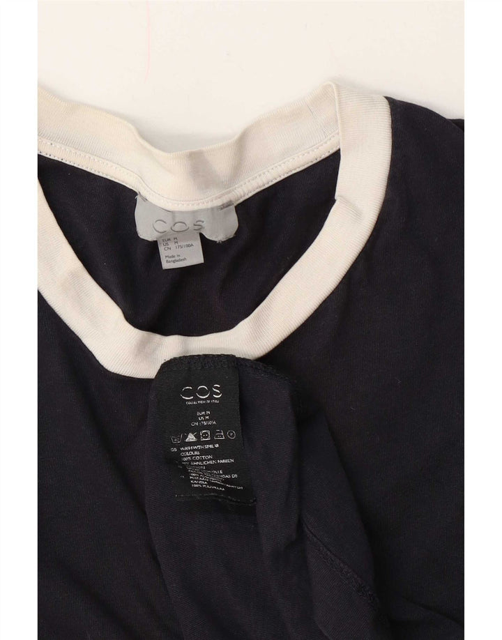 T-shirt da uomo Cos Top in cotone blu navy medio