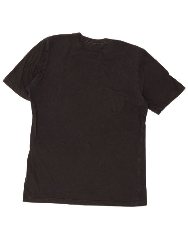 T-shirt grafica da uomo Adidas Top piccola in cotone nero