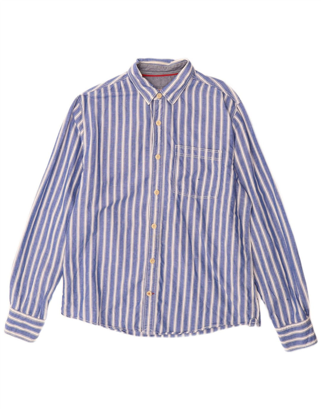 Camicia da uomo Fat Face a righe blu medio