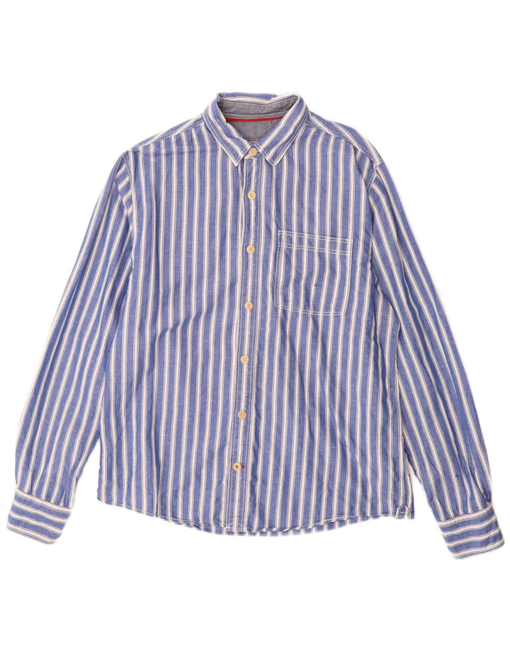 Camicia da uomo Fat Face a righe blu medio