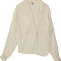 VINTAGE Womens Shirt Blouse IT 40 Small White Acetate Vintage Vintage and Second-Hand Vintage from Messina Hembry 