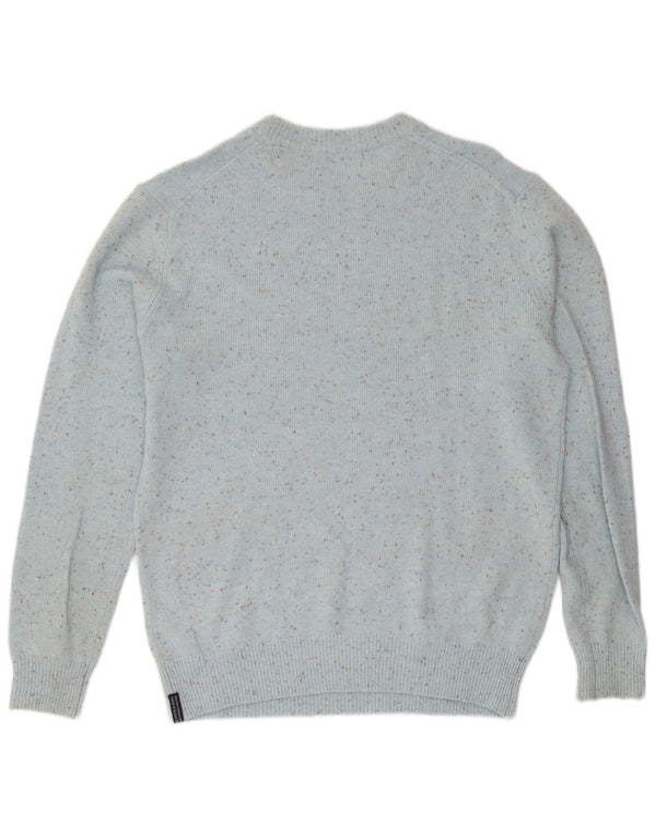Maglione da uomo girocollo Scotch & Soda XL in viscosa screziata blu