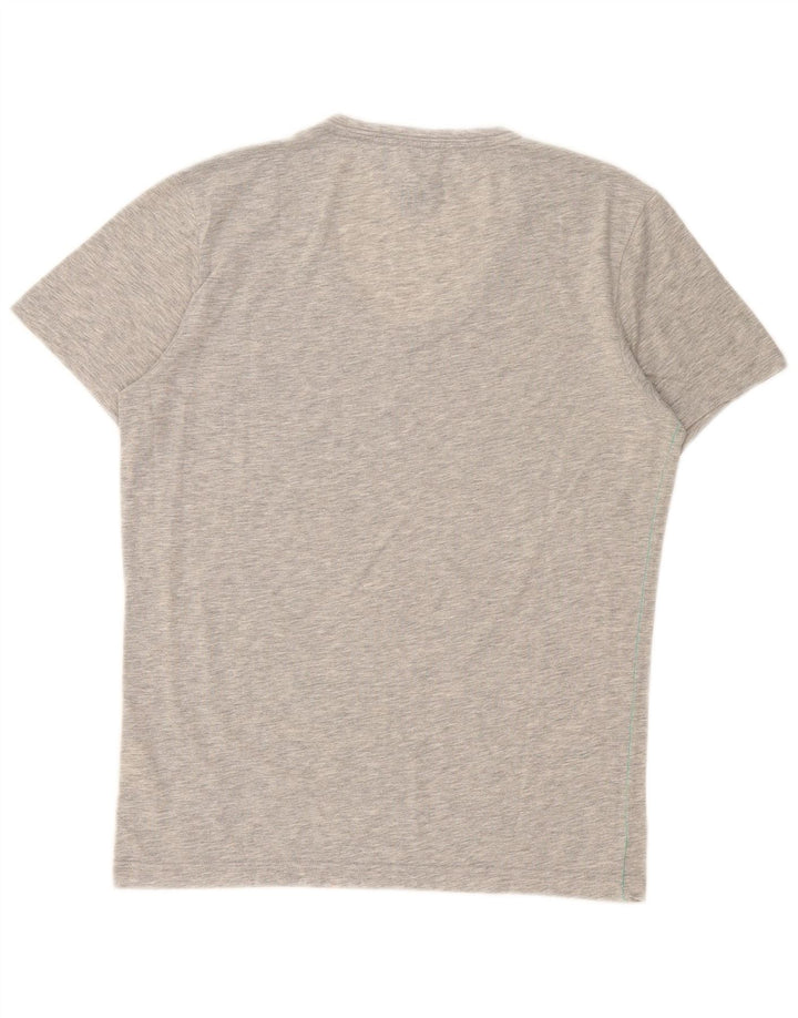 T-shirt grafica da uomo Tommy Hilfiger Top in poliestere chiazzato grigio medio