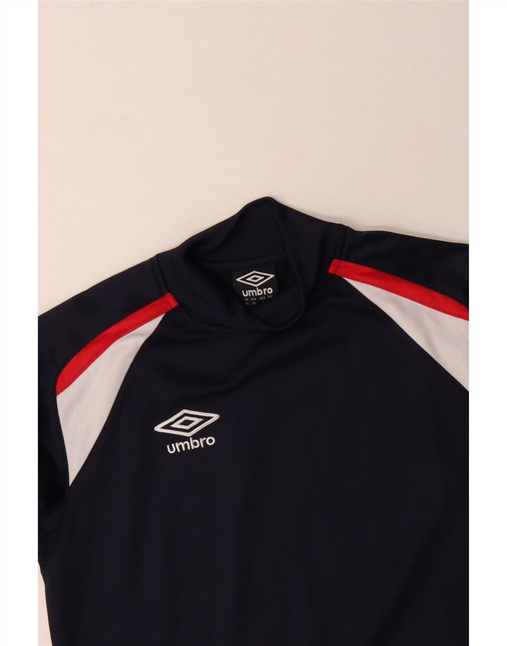 Felpa da uomo Umbro Jumper XS Blu navy Colourblock poliestere