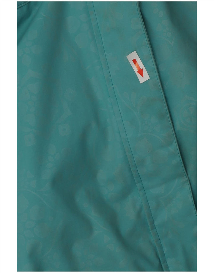 Giacca a vento con cappuccio da donna Animal UK 12 nylon turchese medio