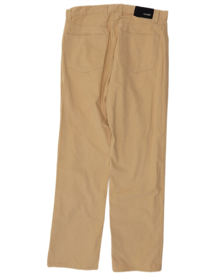 TOMMY HILFIGER Pantaloni casual dritti da uomo W34 L32 Cotone beige