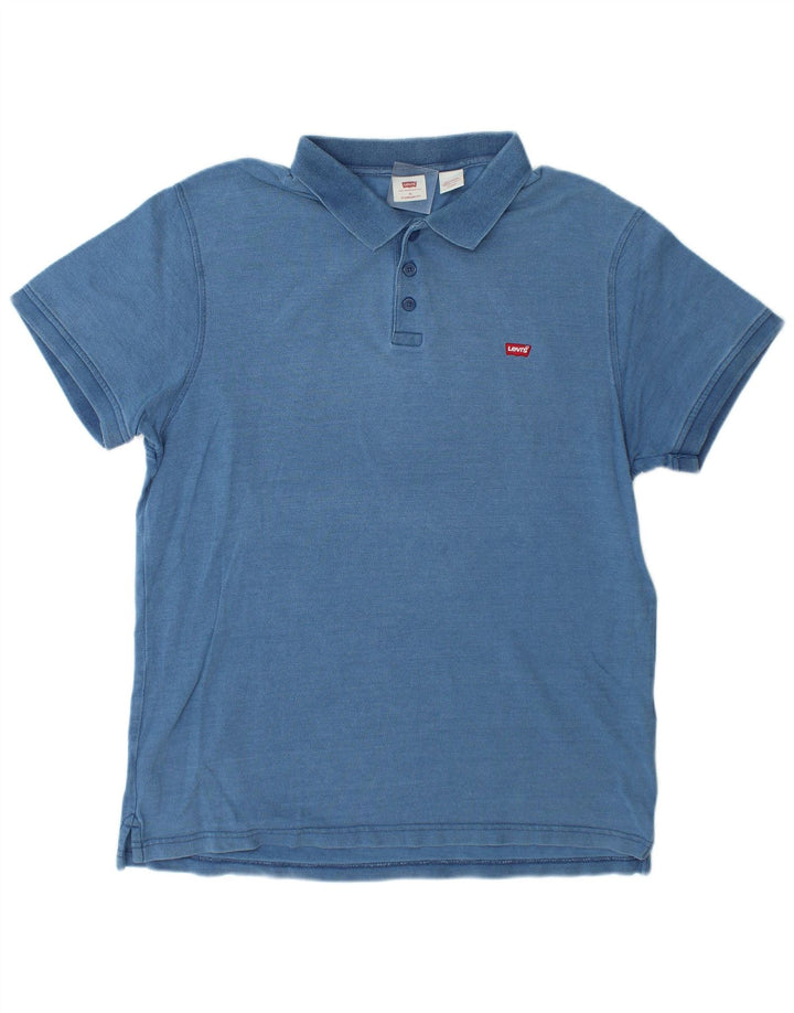 Polo Levi's da uomo vestibilità standard XL in cotone blu