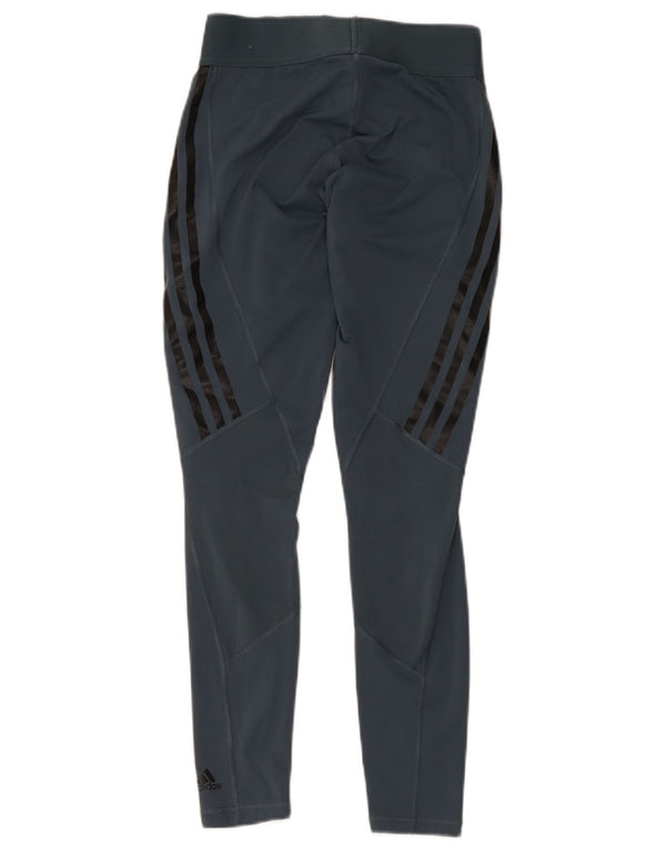 Leggings Adidas Aeroready da donna UK 8/10 Piccolo Grigio