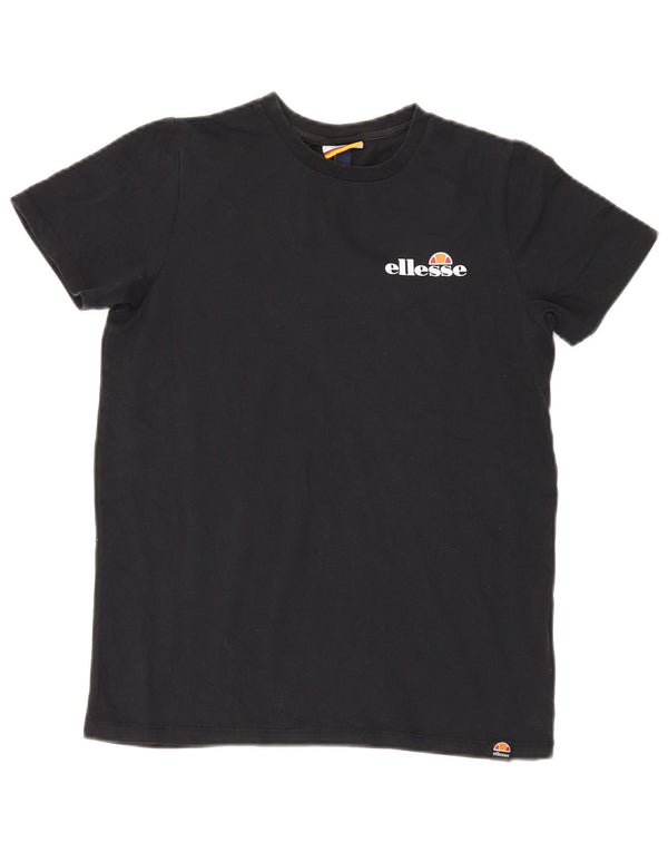 T-shirt grafica per ragazzi Ellesse Top 8-9 anni cotone nero medio