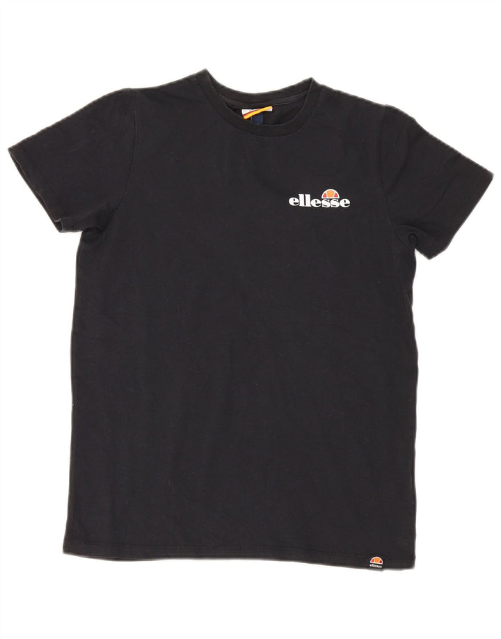 T-shirt grafica per ragazzi Ellesse Top 8-9 anni cotone nero medio