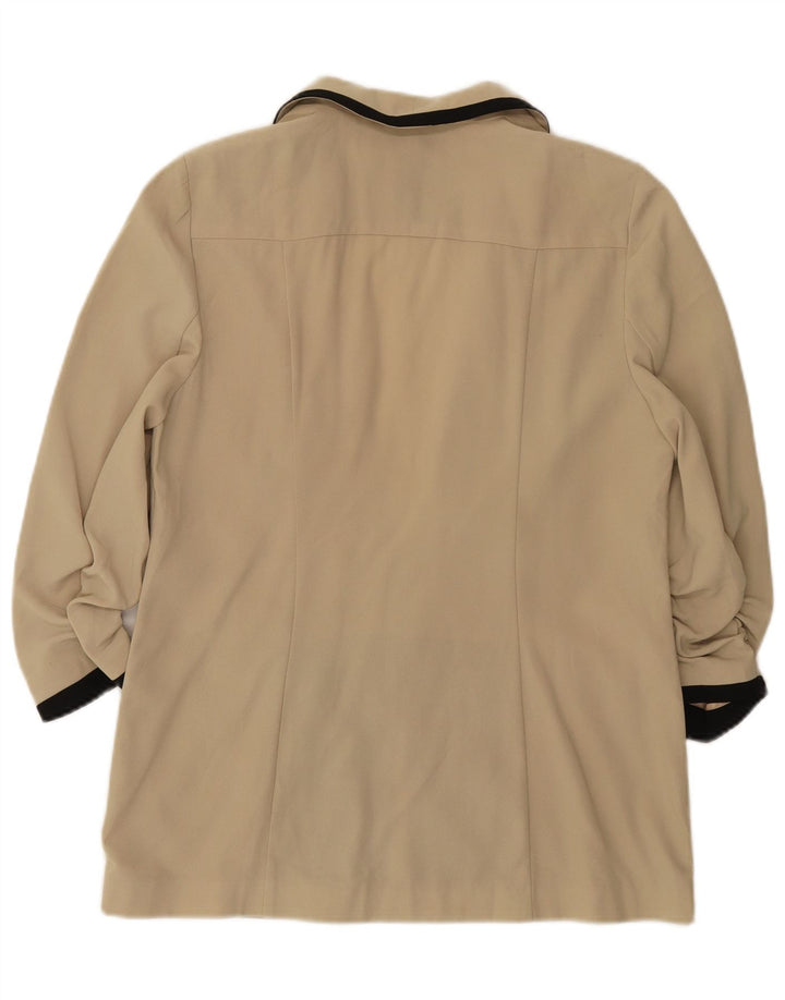 Giacca blazer aperta con maniche a 3/4 Marks & Spencer da donna UK 12 Beige medio