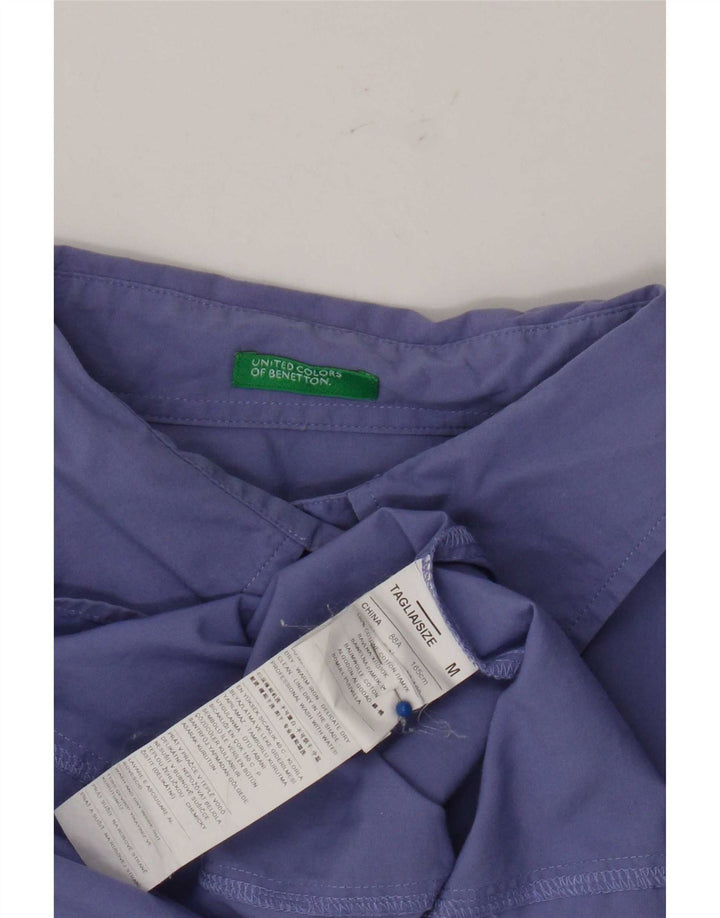Camicia da donna Benetton UK 14 cotone viola medio