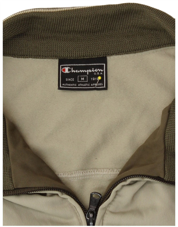 Giacca da tuta da uomo Champion in poliestere beige medio