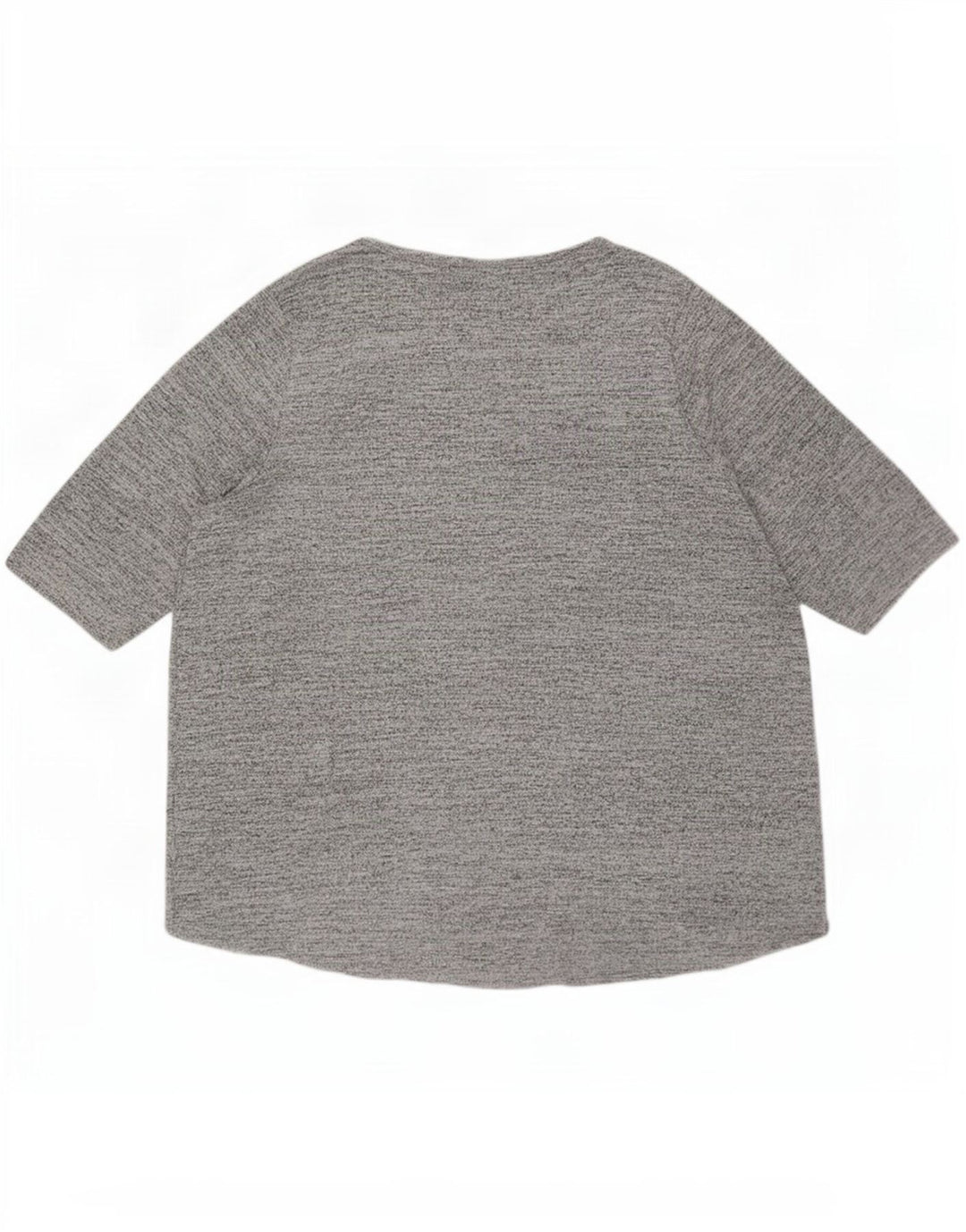 Marks & Spencer Top con grafica autografa da donna manica 3/4 UK 26 5XL Grigio