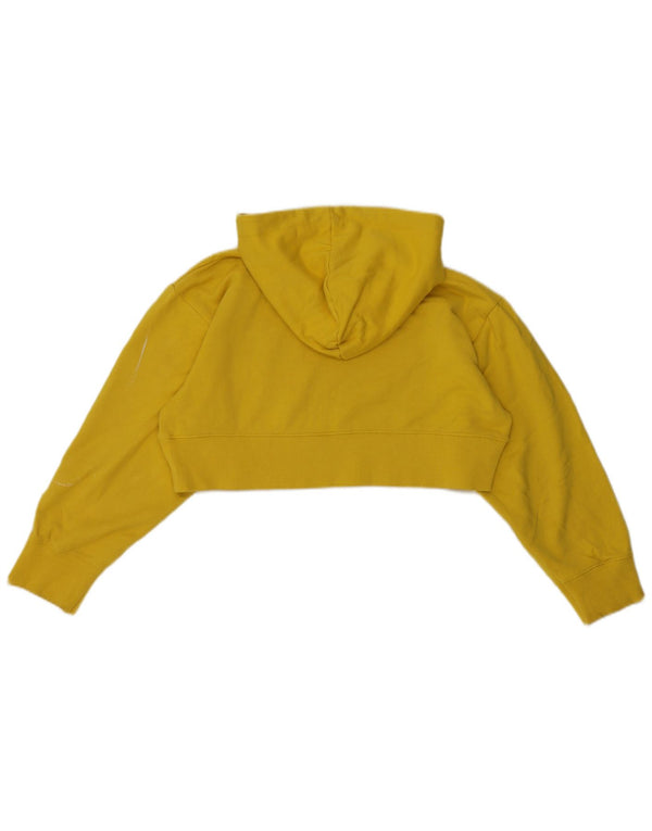 Maglione corto con cappuccio oversize da donna Berkeley Zara UK 10 piccolo giallo