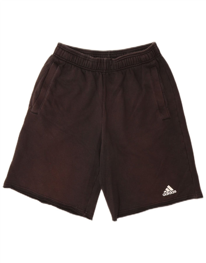 Pantaloncini sportivi da uomo Adidas piccoli in cotone nero