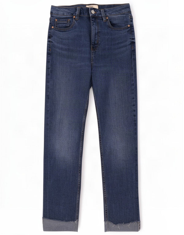 Marks & Spencer Jeans slim a sigaretta da donna UK 10 Small W27 L26 Blu