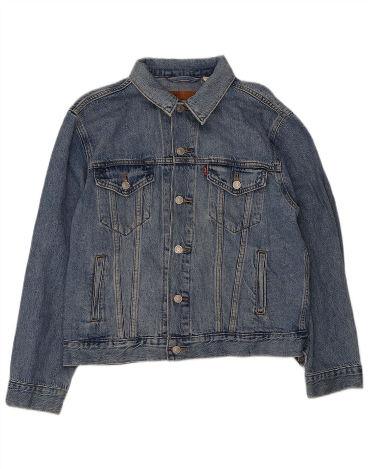 Giacca di jeans da uomo Levi's UK 38 Cotone blu medio
