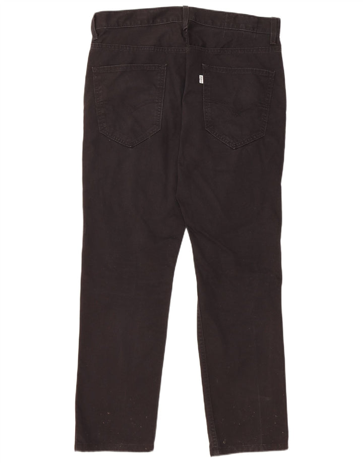 Pantaloni chino dritti da uomo Levi's W32 L27 cotone nero