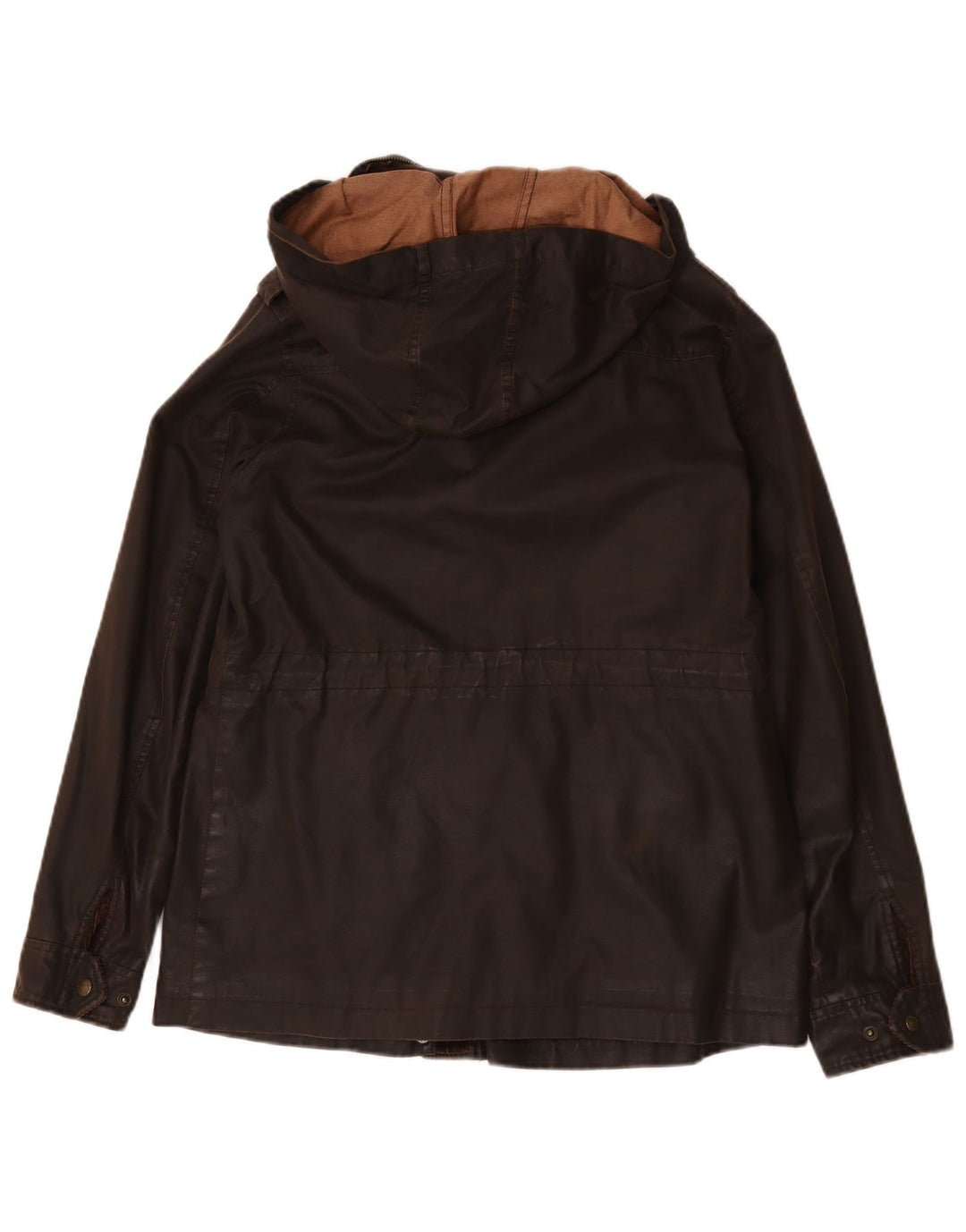 Giacca da donna in cotone cerato con cappuccio Fat Face da donna UK 12 Poliestere marrone medio