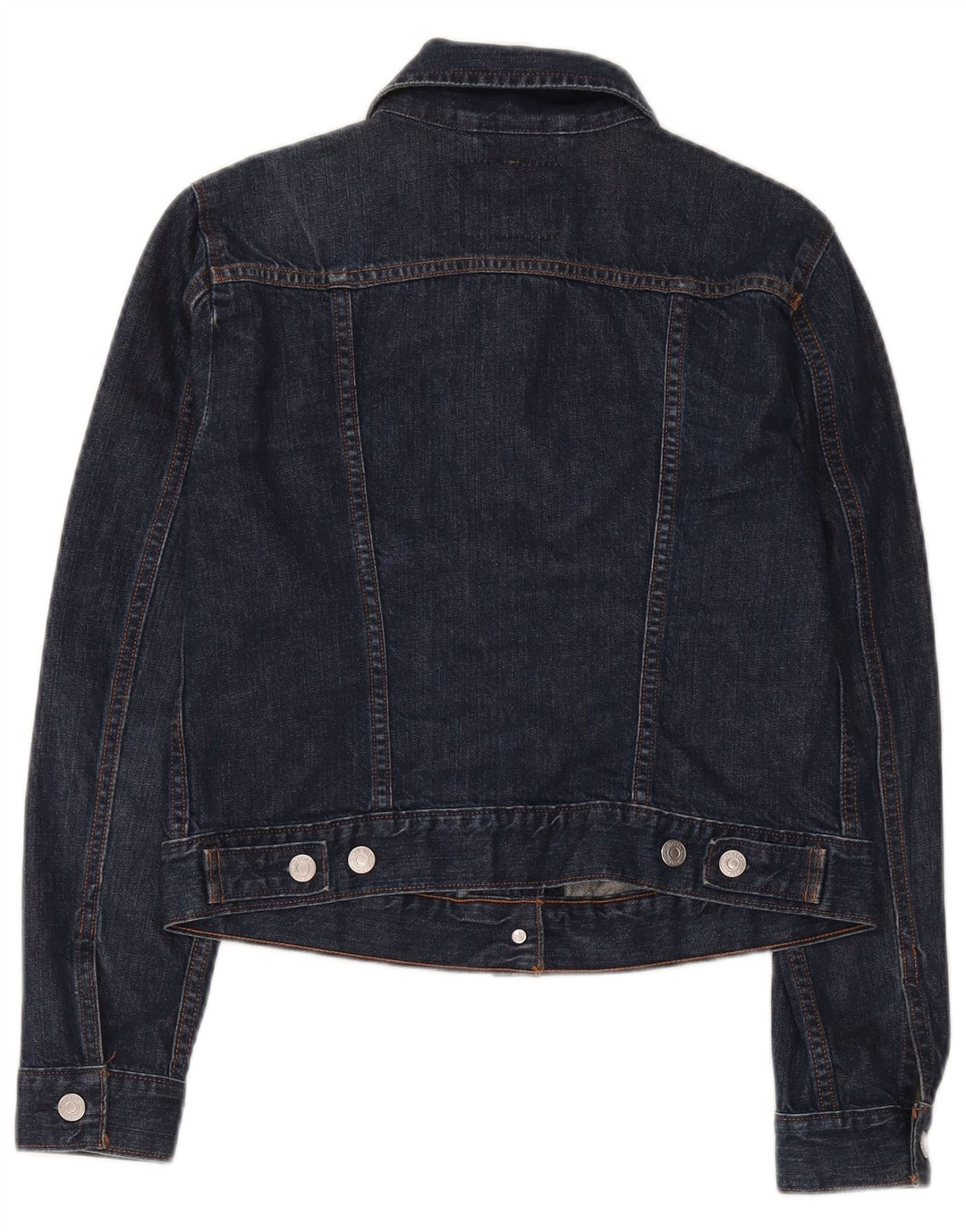 Giacca di jeans corta da donna Levi's UK 12 cotone blu navy medio
