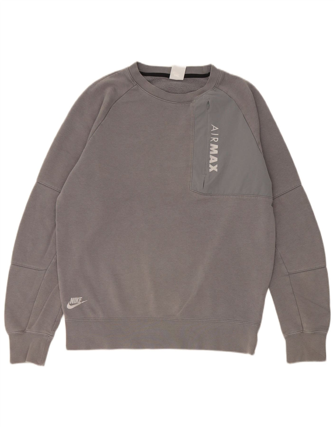 Felpa grafica da uomo Nike Felpa in cotone grigio medio
