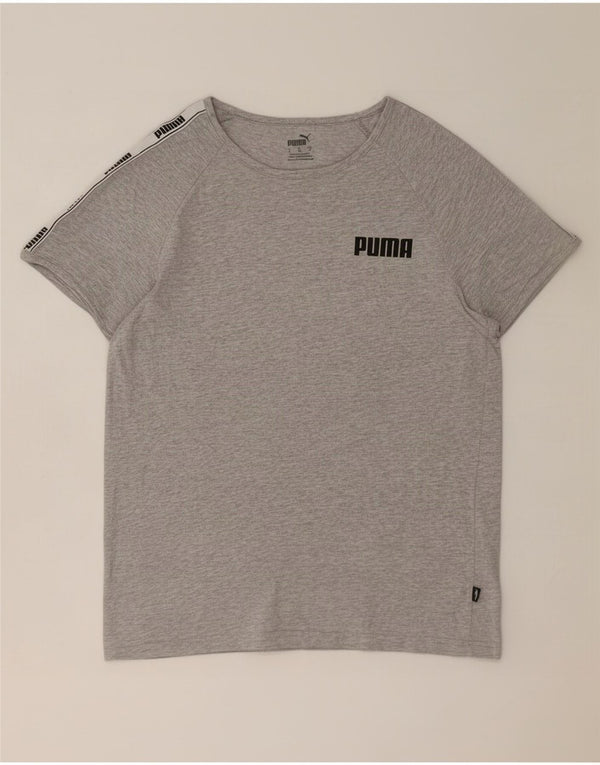 T-shirt grafica da donna Puma UK 14 Large Grigio Colourblock