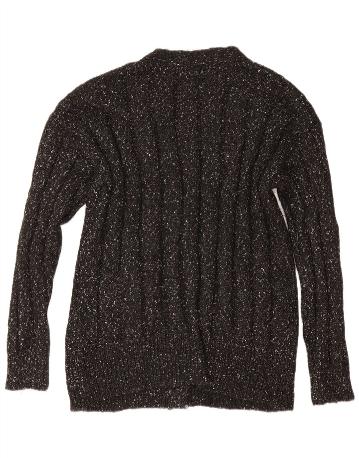 Maglione cardigan oversize da donna Marks & Spencer UK 16 Large Grey Flecked