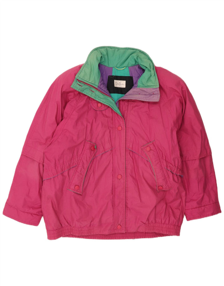 Giacca da sci oversize da donna Betty Barclay UK 16 grande cotone rosa
