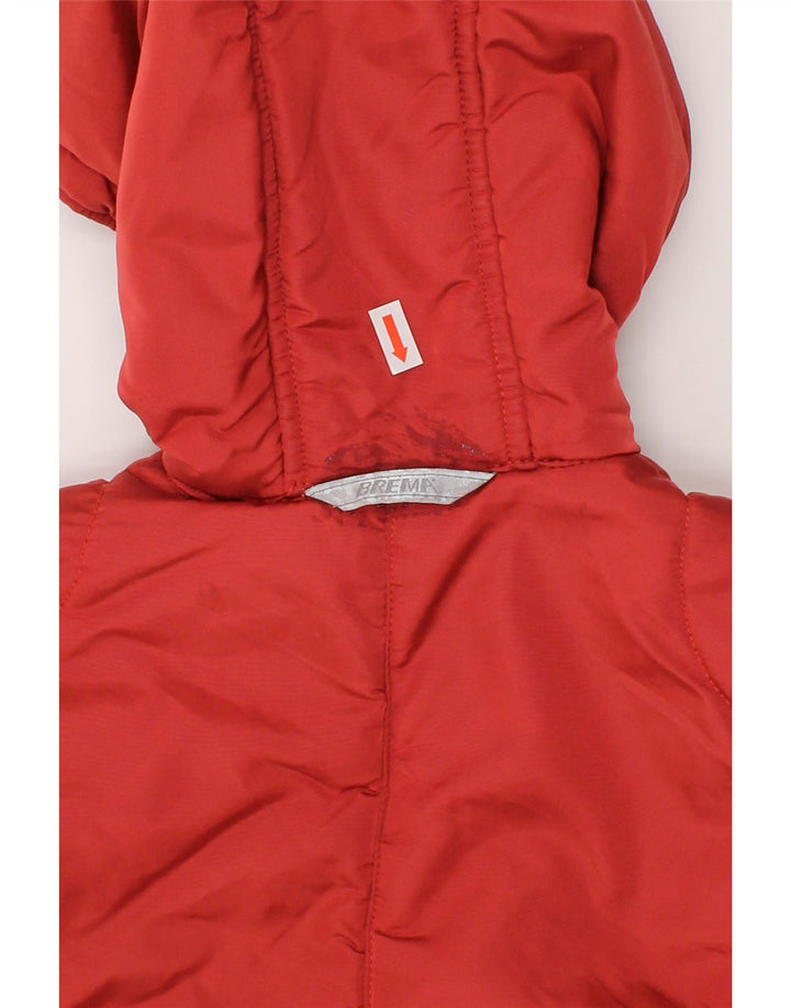 BREMA Boys Hooded Utility Jacket 2-3 Years Red Polyamide Vintage Brema and Second-Hand Brema from Messina Hembry 