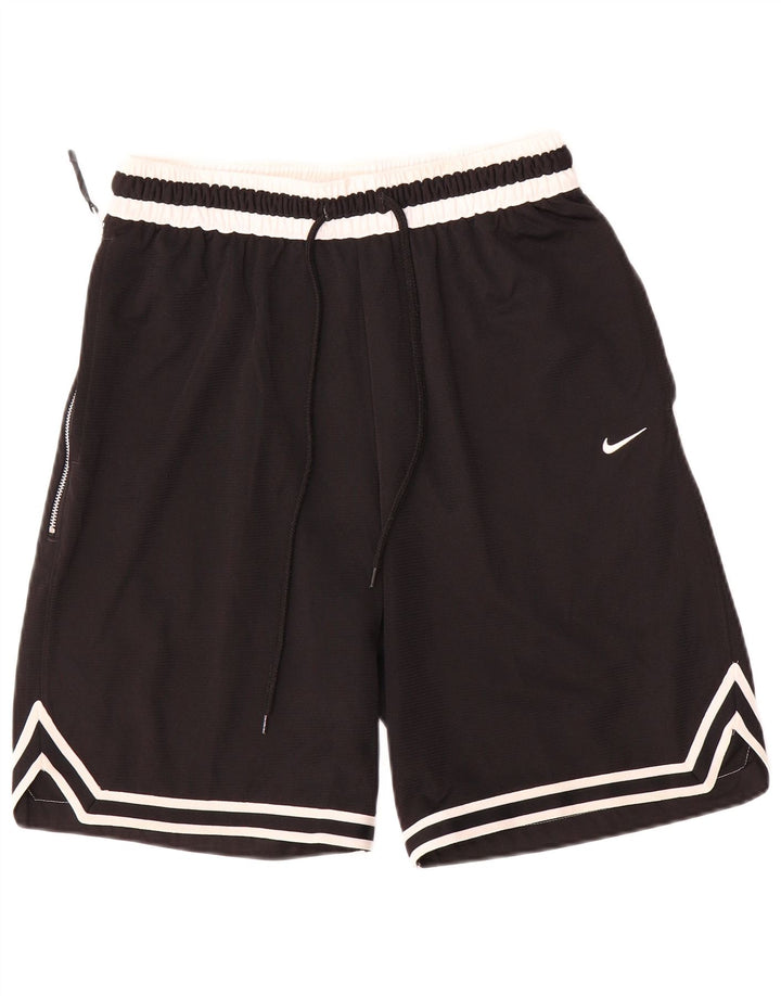 Pantaloncini sportivi Nike Dri Fit da uomo, colore nero medio, in poliestere color block