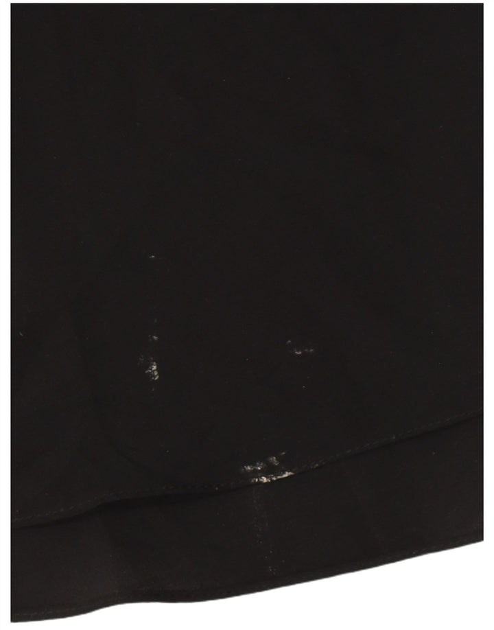 Abito a trapezio da donna ZARA con volant sul davanti UK 18 XL poliestere nero