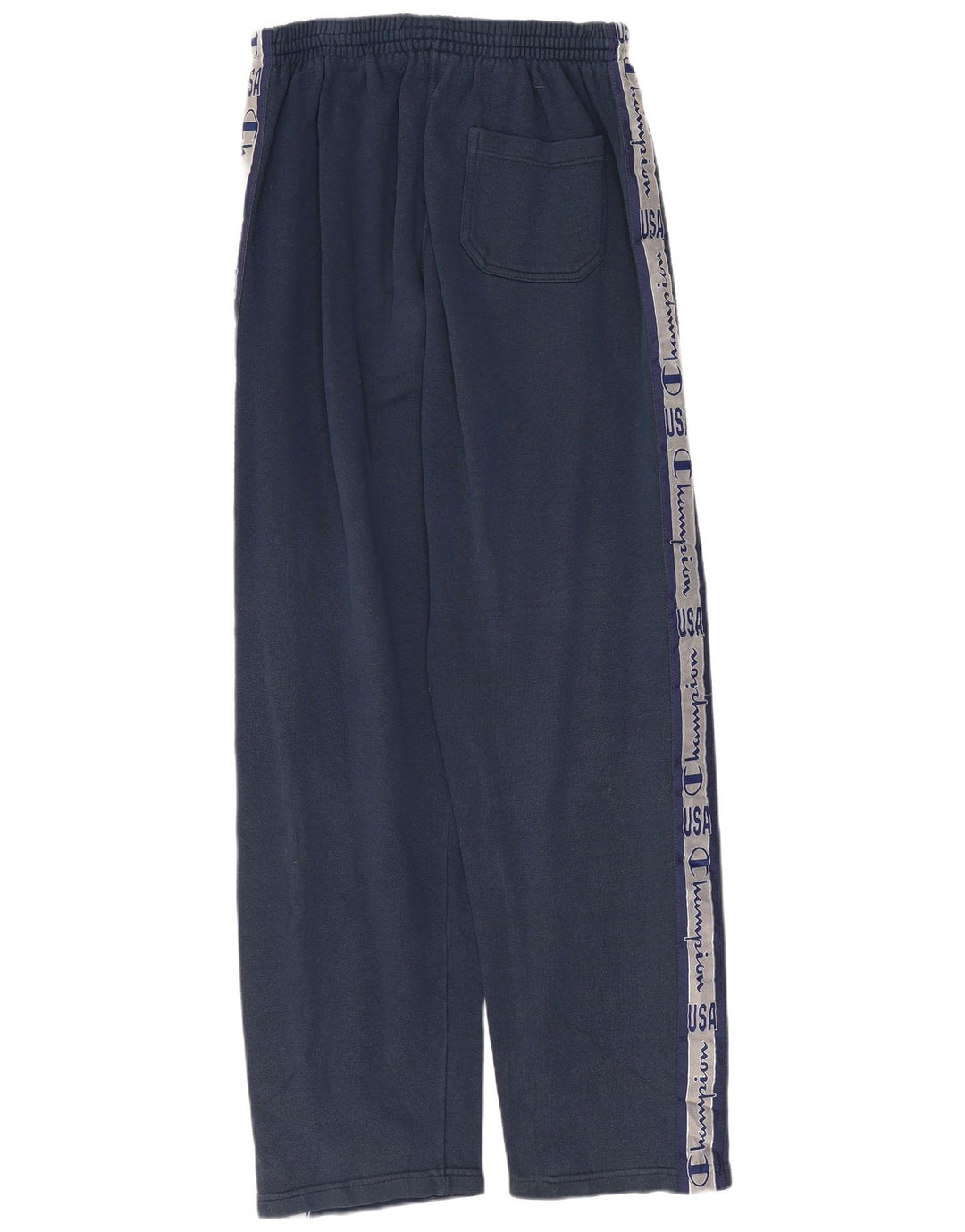 CHAMPION Pantaloni da tuta con grafica da uomo in cotone medio blu navy